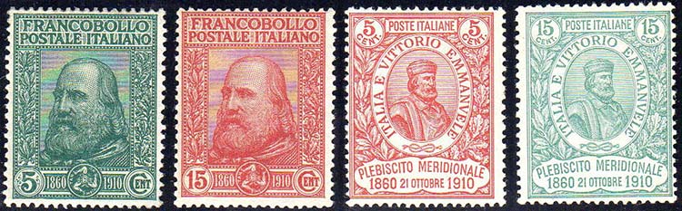 1910 - Garibaldi (87/90), discreta ... 