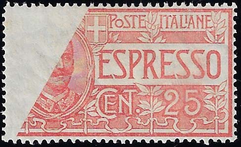 1903 - 25 cent. stampa incompleta ... 