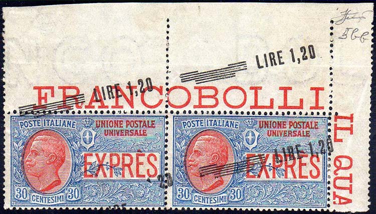 1921 - 1,20 lire su 30 cent., ... 