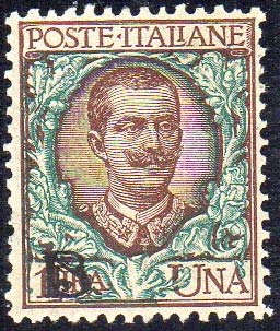 1922 - 1 lira, soprastampa BLP del ... 