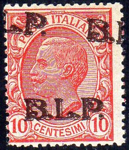 1923 - 10 cent. soprastampa BLP ... 