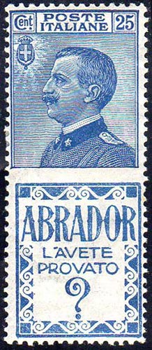 1924 - 25 cent. Abrador (4), gomma ... 