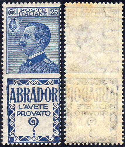 1924 - 25 cent. Abrador, filigrana ... 
