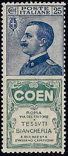 1924 - 25 cent. Coen (5), nuovo, ... 