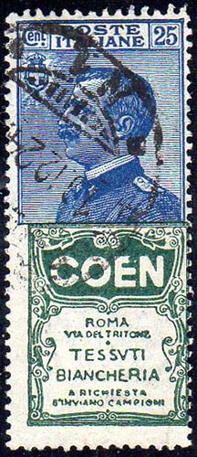 1924 - 25 cent. Coen senza spazio ... 