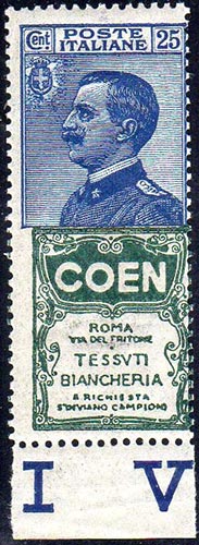 1924 - 25 cent. Coen, senza spazio ... 