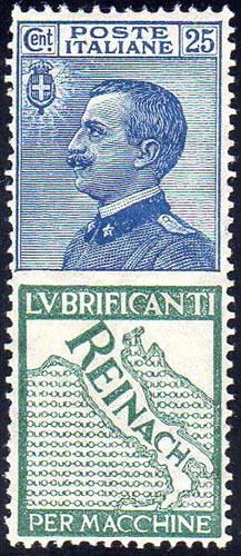 1924 - 25 cent. Reinach (7), gomma ... 