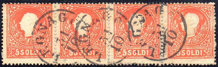 1859 - 5 soldi rosso, II tipo ... 