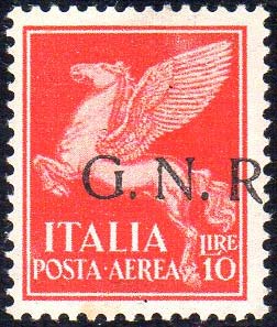 1944 - 10 lire soprastampa G.N.R. ... 