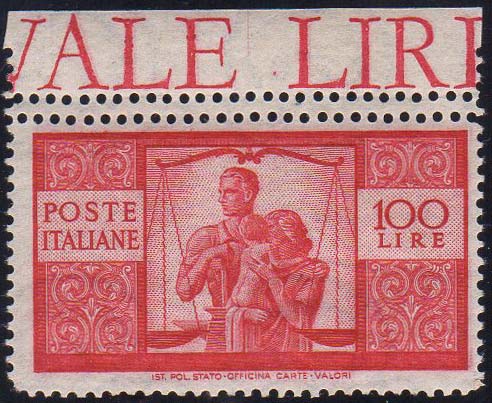 1946 - 100 lire Democratica, dent. ... 