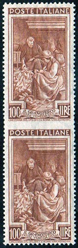1950 - 100 lire Lavoro, coppia ... 