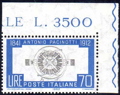1962 - 70 lire Pacinotti, stampa ... 