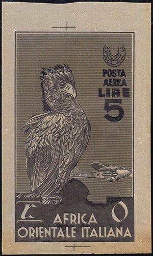 POSTA AEREA 1938 - 5 lire (A9), ... 