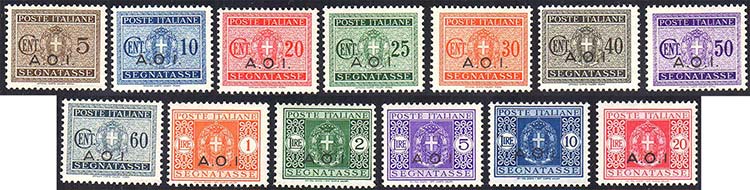 SEGNATASSE 1939/40 - Soprastampati ... 