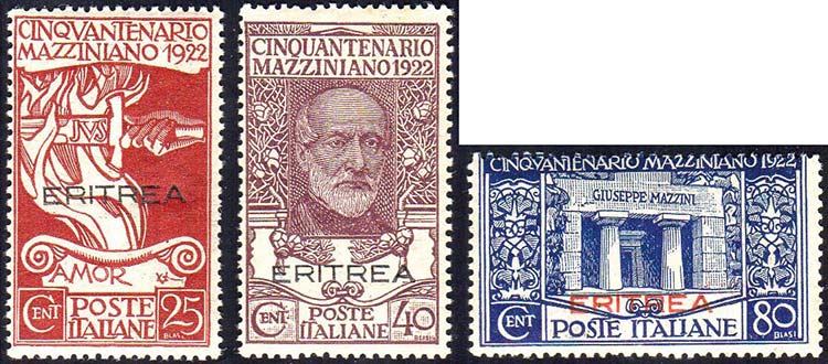1922 - Mazzini, serie completa dei ... 