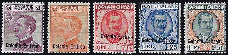 1928/29 - Soprastampati (123/127), ... 