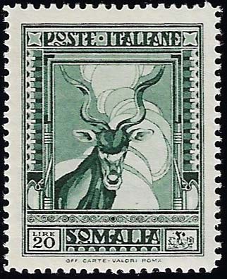 1937 - 20 lire verde, Pittorica, ... 