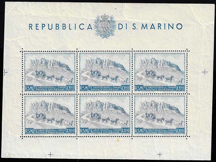 1949 - 100 lire U.P.U. (8), gomma ... 