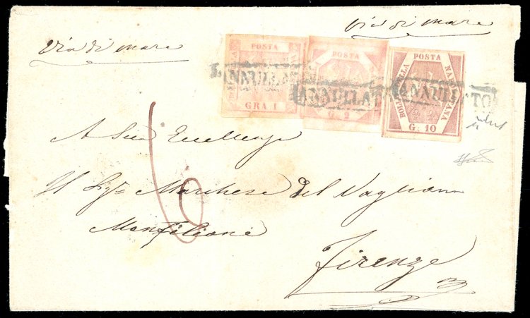 1858 - 1 grano rosa chiaro, I ... 