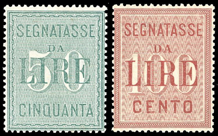 1884 - 50 e 100 lire (15/16), ... 