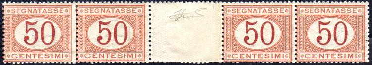 1890 - 50 cent. arancio su ... 