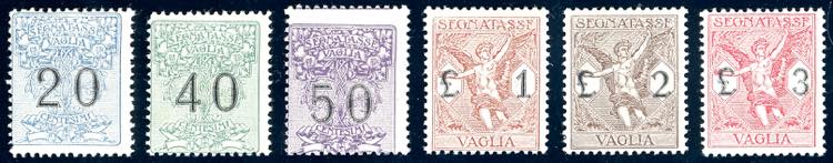 1924 - Serie completa (1/6), gomma ... 