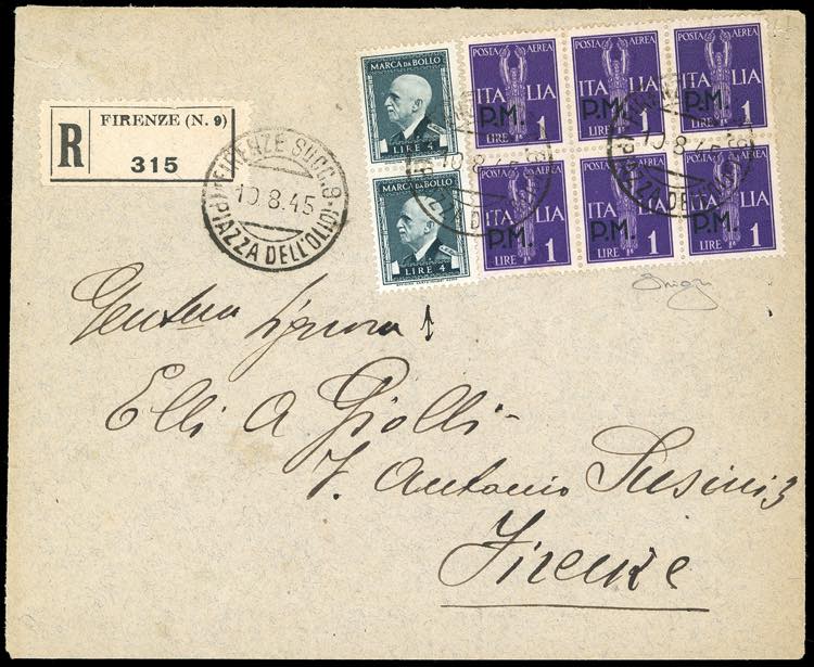 1945 - 1 lira posta aerea, ... 