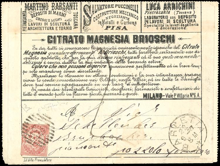 1887 - 10 cent. Umberto I con ... 