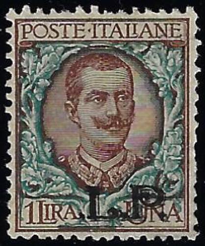 1923 - 1 lira, soprastampa BLP del ... 