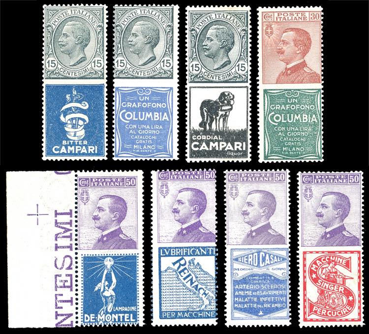 1924 - Pubblicitari, 8 valori ... 