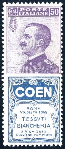 1924 - 50 cent. Coen (10), ... 