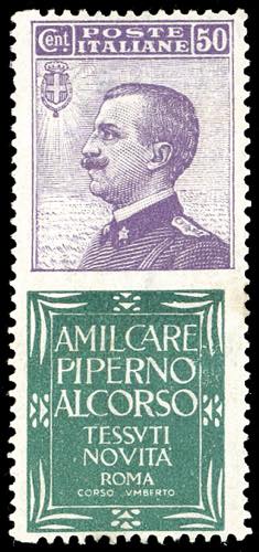 1924 - 50 cent. Piperno (13), ... 