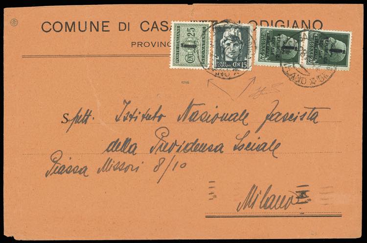 1944 - 25 cent. soprastampato ... 