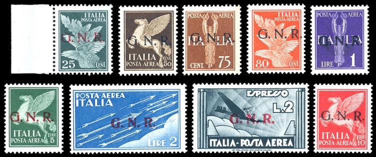 1944 - Soprastampati G.N.R., ... 