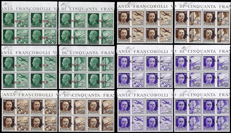 1943 - Serie completa in blocchi ... 