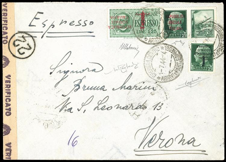 1944 - 25 cent. Esercito ... 
