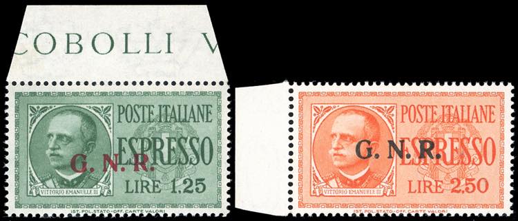 1944 - Soprastampati G.N.R., ... 