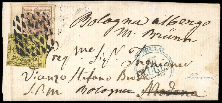 1856 - 30 cent. bruno lillaceo ... 