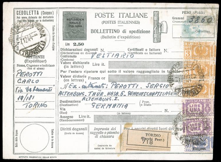 1944 - 30 cent. soprastampato, ... 