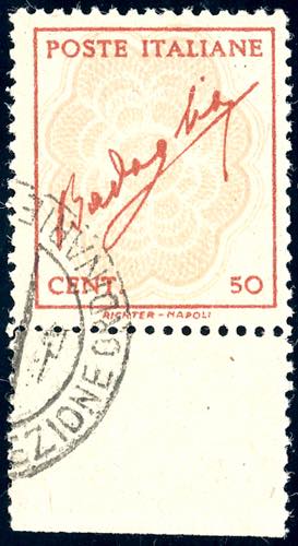 1944 - 50 cent. rosso e bistro ... 