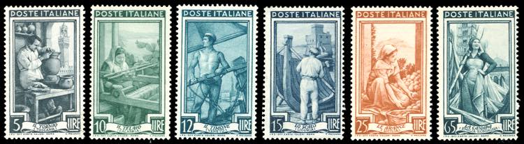 1950 - Lavoro, filigrana ruota I ... 