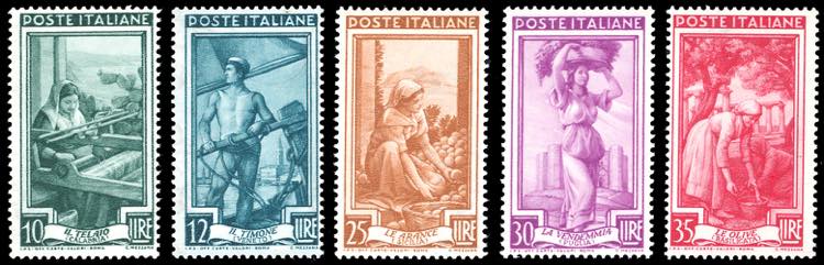 1952 - Lavoro, filigrana ruota III ... 