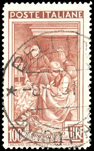 1951 - 100 lire Lavoro, dent. 14 x ... 