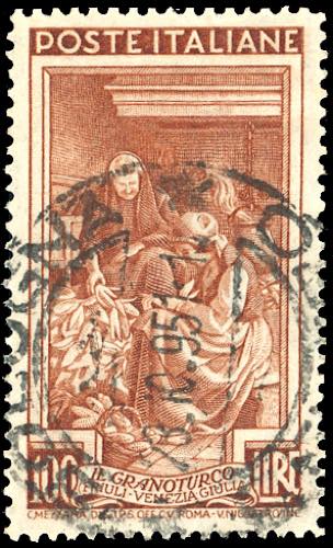 1951 - 100 lire Lavoro, dent. 14 x ... 