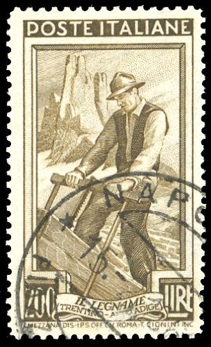 1950 - 200 lire Lavoro, dent. 13 ... 