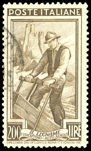 1950 - 200 lire Lavoro, dent. 13 ... 