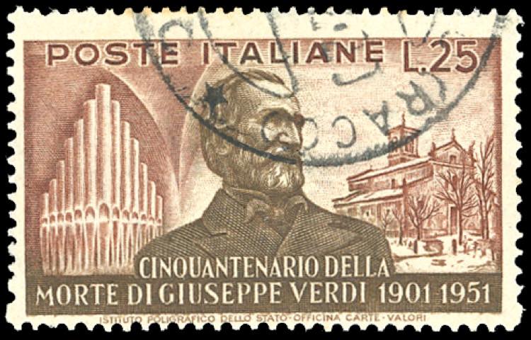 1951 - 25 lire Verdi, dent. 14 x ... 
