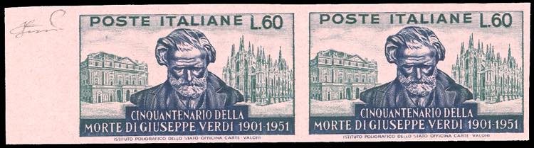 1961 - 60 lire Verdi (679), prova ... 