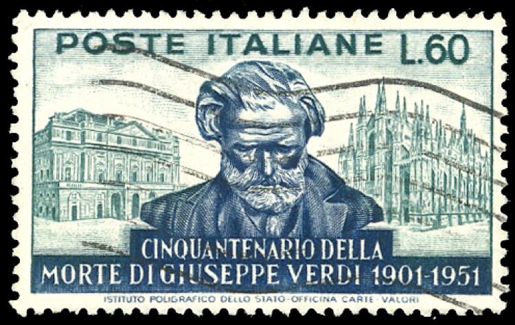 1951 - 60 lire Verdi, 14 x 13 3/4, ... 