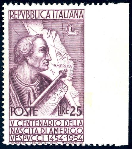 1954 - 25 lire Vespucci, non ... 